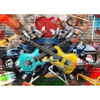 Graffiti με στοιχεία μουσικής