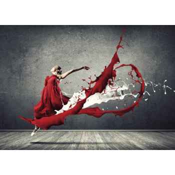 Χορεύτρια με κόκκινο φόρεμα