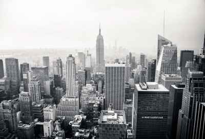 Aσπρόμαυρη φωτογραφία της Νέας Υόρκης